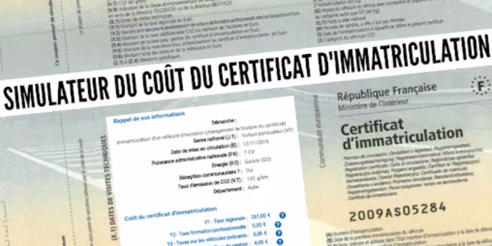 prix estimation carte grise