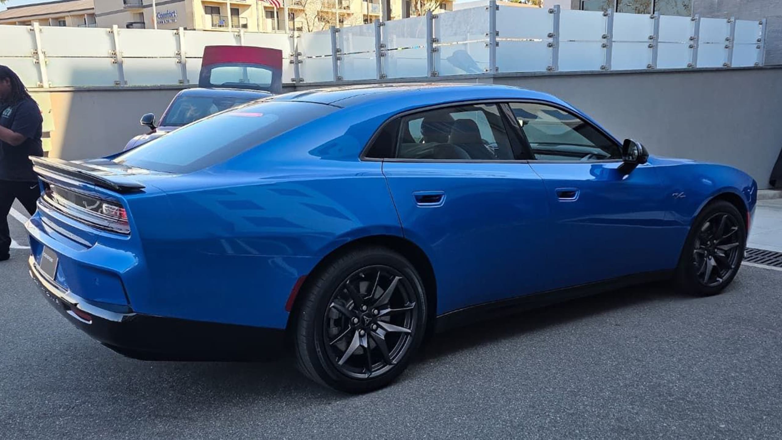 Four-Door Dodge Charger EV Makes Public Debut In California
