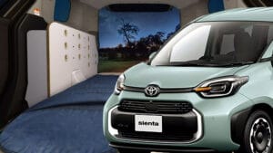 La nouvelle mini-fourgonnette de Toyota vous permet de créer un salon, un bureau ou une chambre à l’intérieur