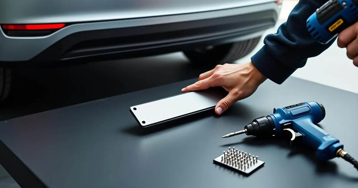 comment fixer une plaque d immatriculation​