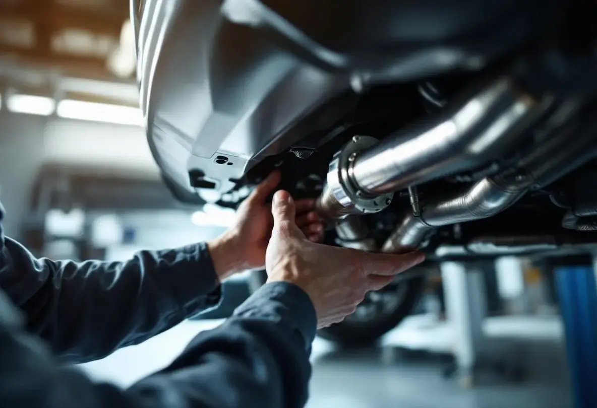 schéma ligne d'échappement