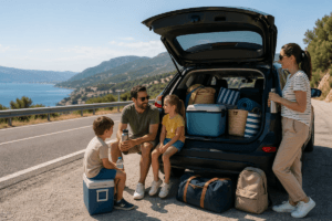 Long trajet en voiture l’été : mes astuces pour voyager serein en famille